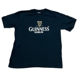 Guinness Official Merchandise Guinness DUBLIN Short Sleeve Black Tee T-shirt XL